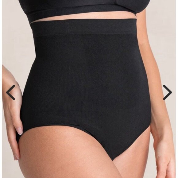 Shapermint Empetua All Day Every Day High Waisted Shaper Panty Sz S Black 54008 - Picture 4 of 4